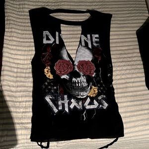 Cutout Graphic Tank